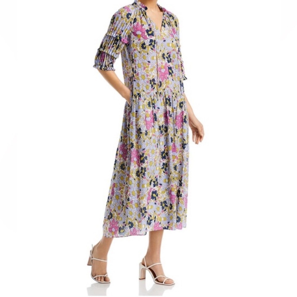Rebecca Taylor Women's Passion Flower Puff Sleeve Dress size small